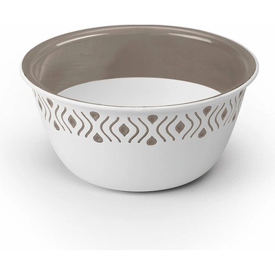 Stefanplast Plastová miska Tosca biela svetlo šedá 13 cm