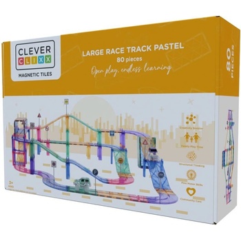 CLEVERCLIXX Pretekárska pastelová dráha 80 ks