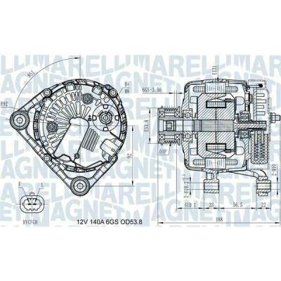 generátor MAGNETI MARELLI 063731406710