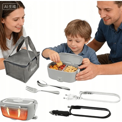 LUNCH BOX ELEKTRICKÝ OHŘÍVACÍ BOX NA JÍDLO 12V/24V/220V
