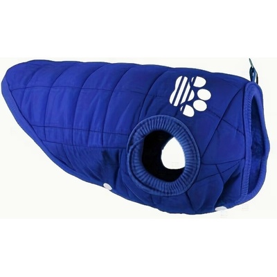 Propínací Zimní Bunda 2v1 Vesta pro psa Blue Dog Paw Jacket