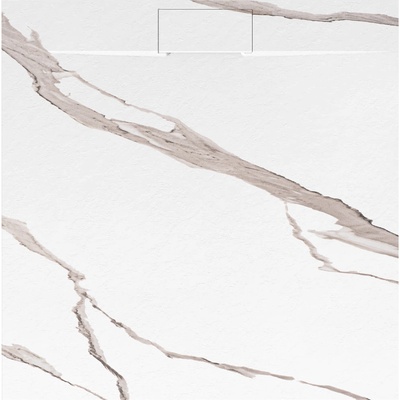 Rea Корито за душ кабина Bazalt CARRARA WHITE 90x90 (REA-K7002)