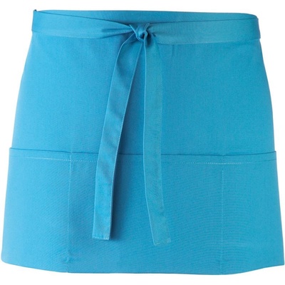 Premier Zástěra Colours PR 155 do pasu s kapsou krátká COT-39015544099 Tyrkysová