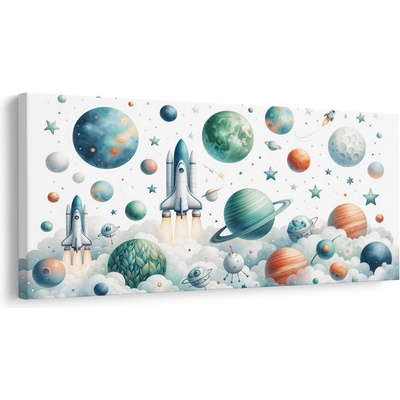 Obraz start raket do vesmíru - 80x40