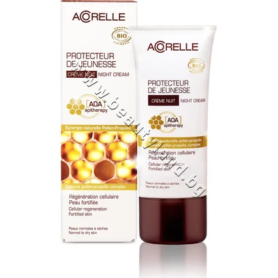 Acorelle Нощен крем Acorelle Youth Protector Night Cream, p/n AC-42015 - Био нощен крем за лице за нормална към суха кожа (AC-42015)