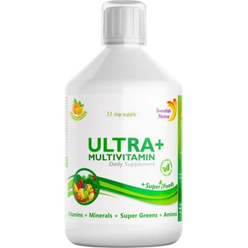 Swedish Nutra Ultra + Multivitamin and Collagen | Vitamins + Minerals + Super Greens + Aminos [500 мл]