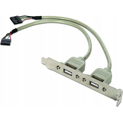 Záslepka s 2x USB 2.0 porty - zadní do case