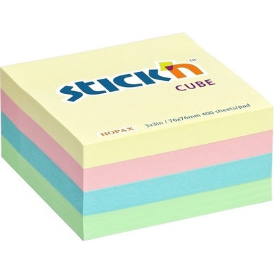 Hopax Stick'n Notes pastel 76 x 76 mm, 400 listů