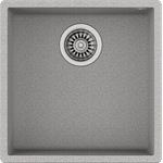 Teka Подплотова гранитна мивка за шкаф 50 см Square 40.40 TG КАМЕННОСИВА (М.1028.КС) - xmall Мивка за вграждане