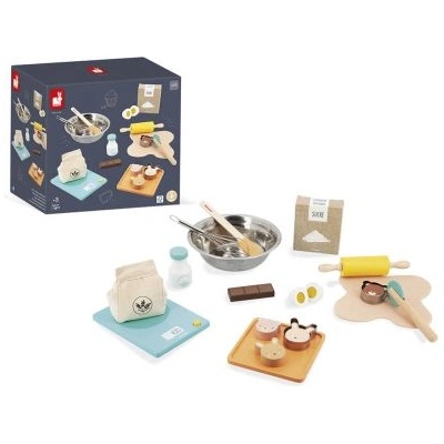 Janod - Игрален дървен комплект - Сладкарска работилница (J06618)