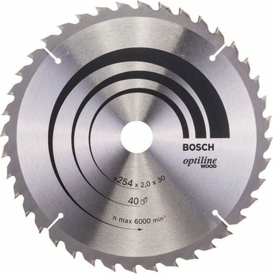BOSCH Pílový kotúč Optiline Wood, 254x2,0/1,4 mm 2.608.640.438