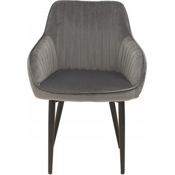 Ainnde Turin stříbrnošedá samet 2 ks