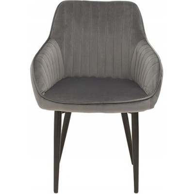 Ainnde Turin stříbrnošedá samet 2 ks