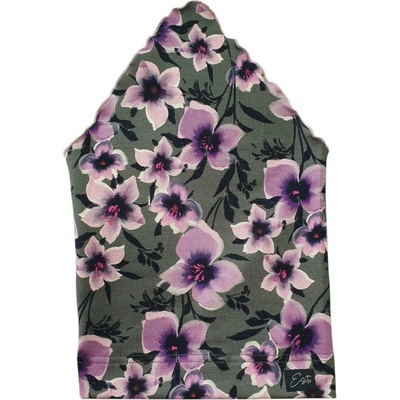 ESITO Dívčí šátek na hlavu Purple flower zelená – Sleviste.cz