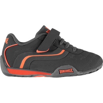 Image 1 of Lonsdale Детски маратонки Lonsdale Camden Trainers Childrens - Charcoal/Orange