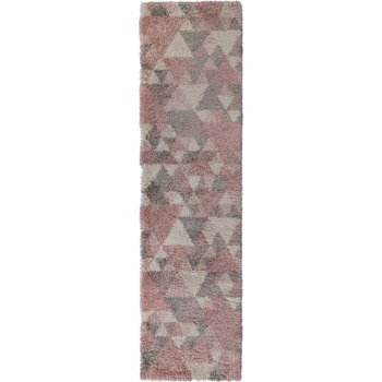 Flair Rugs Розов и сив килим , 60 x 230 cm Nuru - Flair Rugs (503119368604)