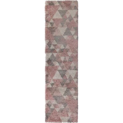 Flair Rugs Розов и сив килим , 60 x 230 cm Nuru - Flair Rugs (503119368604)