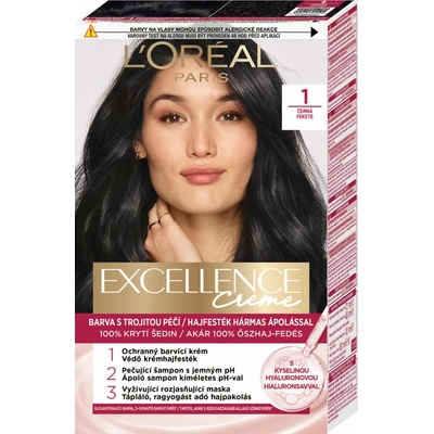 L'Oréal Paris Excellence farba na vlasy 1 Čierna