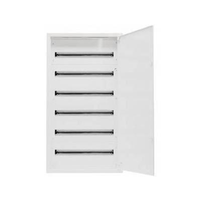 6x24 Surface Mounted Modular Switchgear IP40 Lock RAL9003 reg frame with door A-RZ53