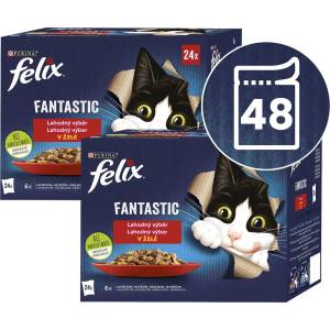 FELIX Капсули FELIX Fantastic вкусен избор в желе - мултипакет 48 x 85 г