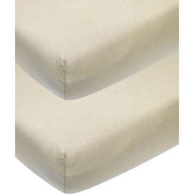 Meyco Baby Бебешки чаршафи с ластик Meyco Baby - 60 х 120 cm, 2 броя, пясък (564206)