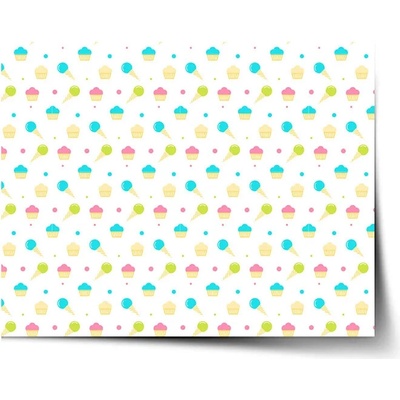 Sablio Plagát Zmrzlinky a muffiny - 60x40 cm