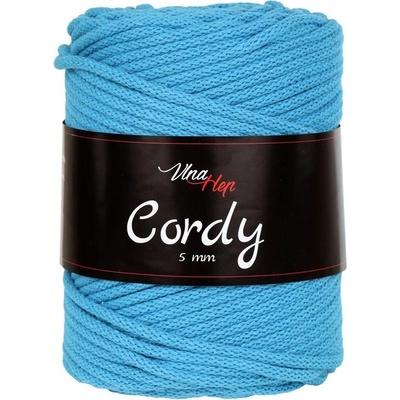 Vlna-hep Cordy šňůry 5mm - 8127 tyrkysová