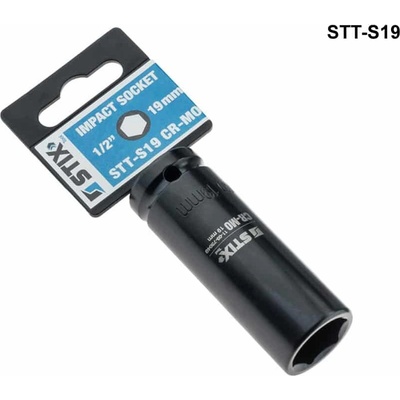 Nástrčný klíč na kolové šrouby a matice STIX STT-S19, CR-MO/19 mm na litá kola, hlava 1/2"