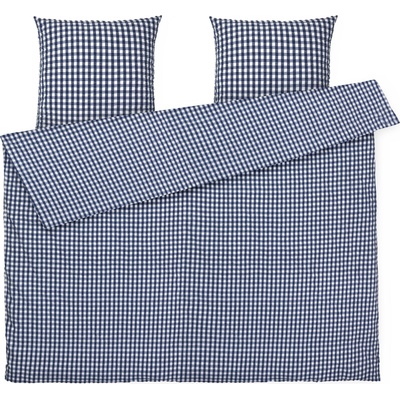 Juna Спално бельо Bæk & Bølge с 2 калъфки за възглавници 50 x 60 cm 220 x 220 см тъмносиньо (636891)