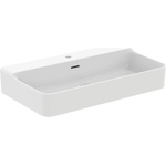 Ideal Standard Atelier Conca стенен умивалник 80 см матово бял с отвор за смесител и преливник (T3826V1)