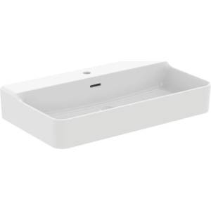 Ideal Standard Atelier Conca стенен умивалник 80 см матово бял с отвор за смесител и преливник (T3826V1)