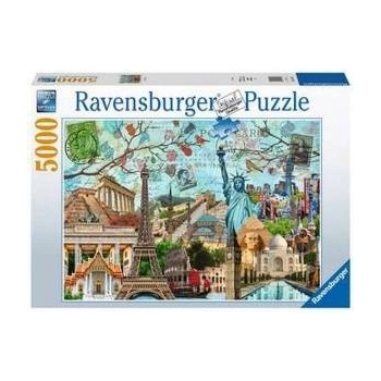 Ravensburger Пъзел Ravensburger 17118 Big Cities Collage 5000 Части