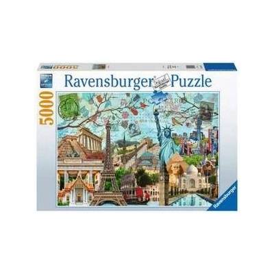 Ravensburger Пъзел Ravensburger 17118 Big Cities Collage 5000 Части