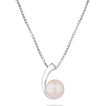 Image 1 of Swan Сребърно колие със сладководна бяла перла SP0002AW Swan