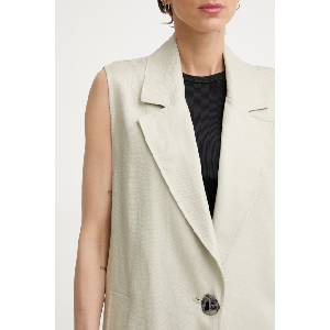 Giorgio Armani палто дамско от лен (XW001979.AF21530)