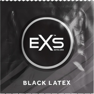 EXS Condoms Black - латексов презерватив - черен - 12 броя - desirel