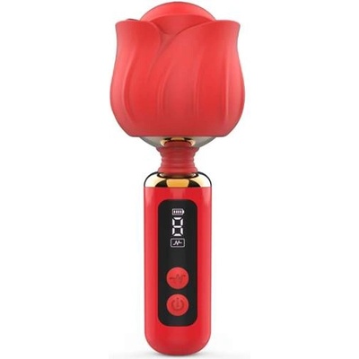 Guilty China Мини вибро масажор и стимулатор "luxury red bloom" 12.6 см