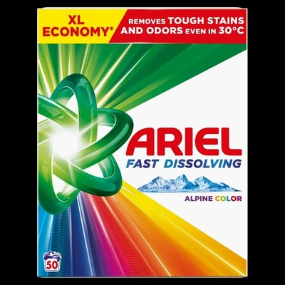 Ariel Alpine Color prací prášek 2,75 kg 50 PD