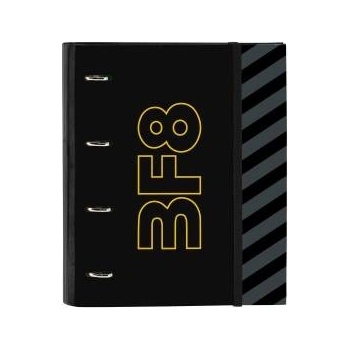 BlackFit8 Папка с пръстени BlackFit8 Zone Черен 27 x 32 x 3.5 cm