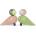 Kay Bojesen Дървена украса Lovebirds зелена и розова 2 бр (39357)