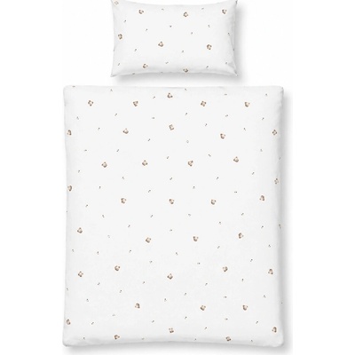 Babymatex nepremokavé jersey obliečky do postieľky medvedík 100 × 135 cm 40 × 60 cm