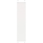 vidaXL Плисирана щора Бяла 40x200 cm Ширина на плата 39, 4 cm Полиестер (4015505)