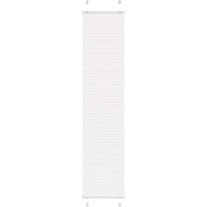 vidaXL Плисирана щора Бяла 40x200 cm Ширина на плата 39, 4 cm Полиестер (4015505)