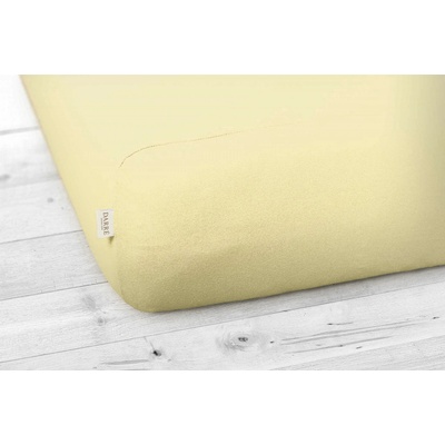 Darré jersey prostěradlo světle žluté 60x120x20