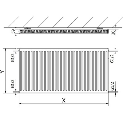 Mexen C11 W411-050-080-70 500 mm x 800 mm čierny