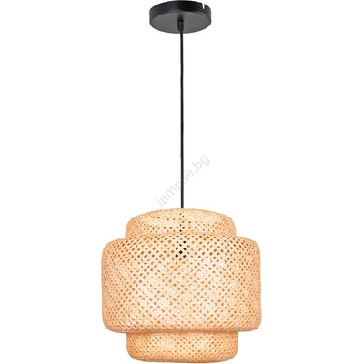 Polux Пендел BERTA 1xE27/20W/230V Ø 50 см бамбук (SA2239)