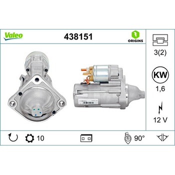 Štartér VALEO 438151