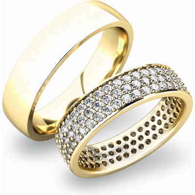 SP-61040 Zlaté snubní prsteny SP-61040