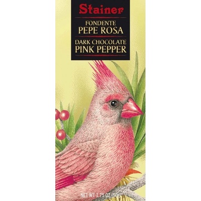 Stainer hořká 70% s růžovým pepřem Cocoa Pepe Rosa 50 g