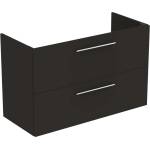 Ideal Standard i. Life A - Шкаф под мивка, 100x44x63 см, 2 чекмеджета, въгленово матово сиво T5257NV (T5257NV)
